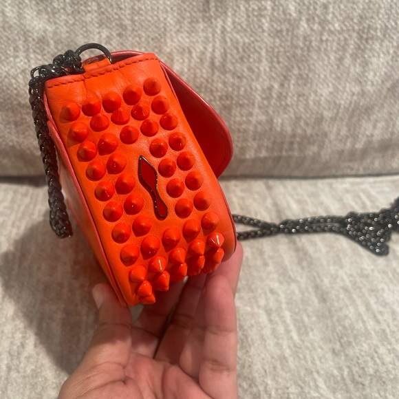 Christian Louboutin Studded Sweet Charity Mini Bag ORANGE 🧡 - Picture 10 of 12